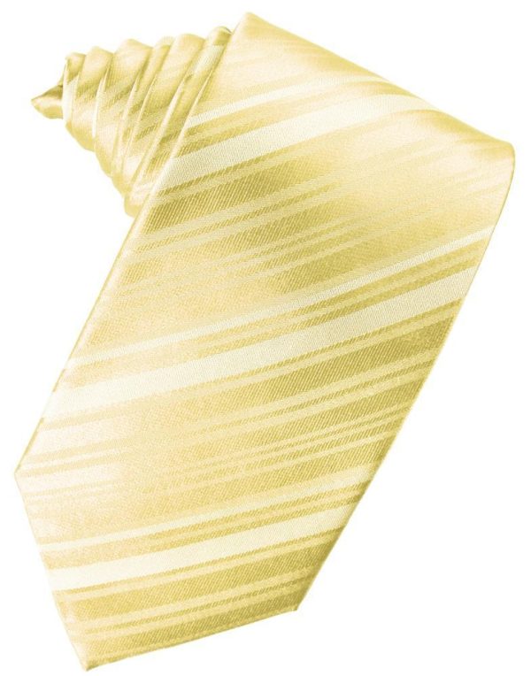 Banana Striped Satin Necktie Fashion