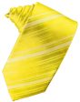 Sunbeam Striped Satin Necktie Cheap