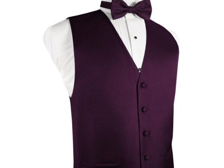 Sangria Herringbone Tuxedo Vest For Sale