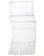 White Luxury Satin Tuxedo Scarf Cheap