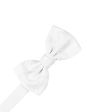 White Paisley Silk Bow Tie on Sale