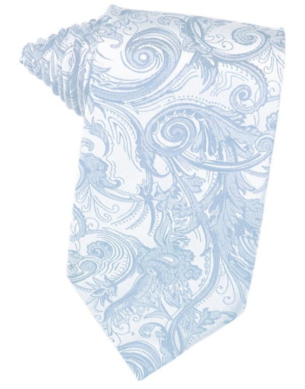 Light Blue Tapestry Necktie For Discount