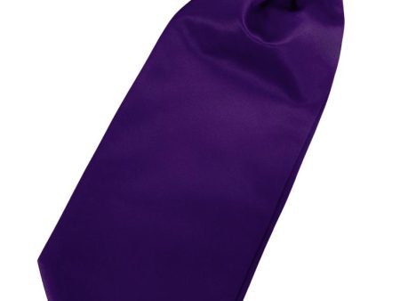 Purple Luxury Satin Cravat Online now