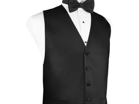 Black Palermo Tuxedo Vest Sale