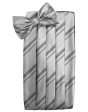 Silver Striped Satin Cummerbund on Sale