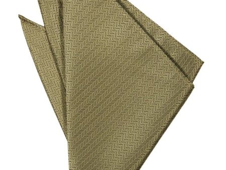 Bamboo Herringbone Pocket Square Discount