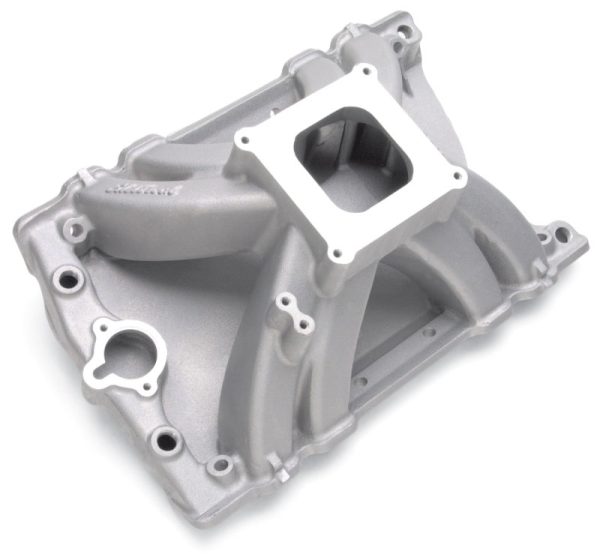 Edelbrock Manifold Victor Olds w  Standard Squarebore Flange Fashion