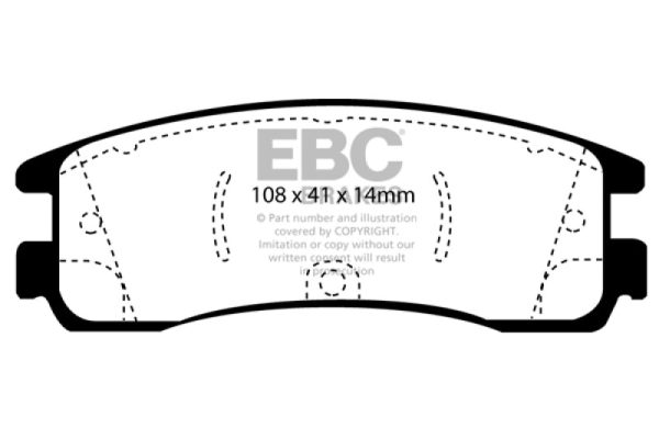 EBC 08-09 Buick Allure (Canada) 5.3 Yellowstuff Rear Brake Pads on Sale