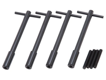 Edelbrock Vc Hold Down Kit T-Bar 1 4In-20 Thread 5In Long Black (Set of 4) Discount