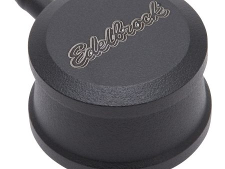 Edelbrock PCV for Valve Cover Aluminum Round Push In w  90-Degree Port Breather Look Hot on Sale