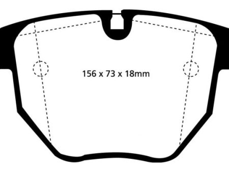 EBC 00-04 BMW M5 5.0 (E39) Yellowstuff Front Brake Pads For Discount