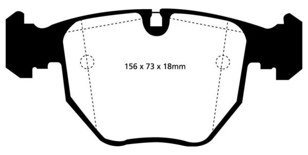 EBC 00-04 BMW M5 5.0 (E39) Yellowstuff Front Brake Pads For Discount