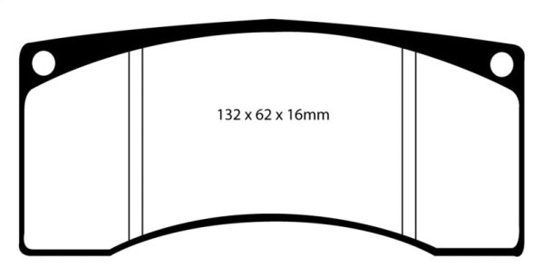 EBC Ford Saleen Mustang Alcon front calipers Yellowstuff Front Brake Pads Hot on Sale