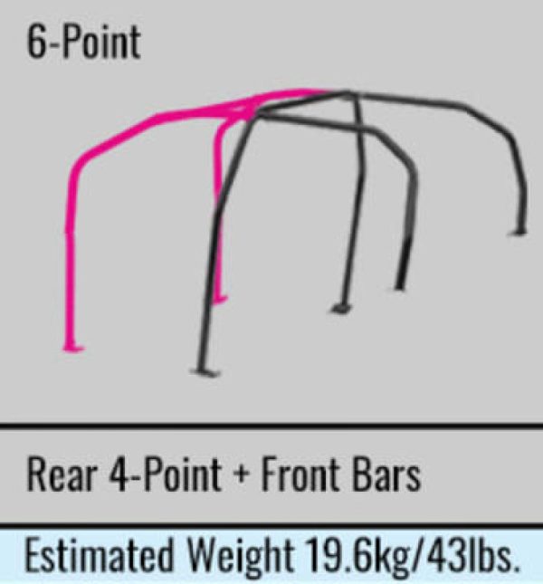 Cusco Chro-moly Roll Cage 6 Point Through Dash 4 Passenger CZ4A (S O   No Cancel) For Cheap