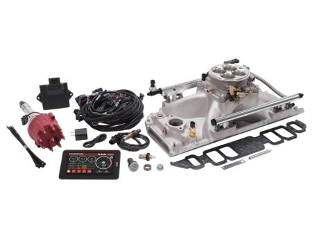 Edelbrock Pro Flo 4 EFI System Seq Port BBC Rect Port 9.8 Deck 775 Max HP 60lb hr Satin Finish For Sale