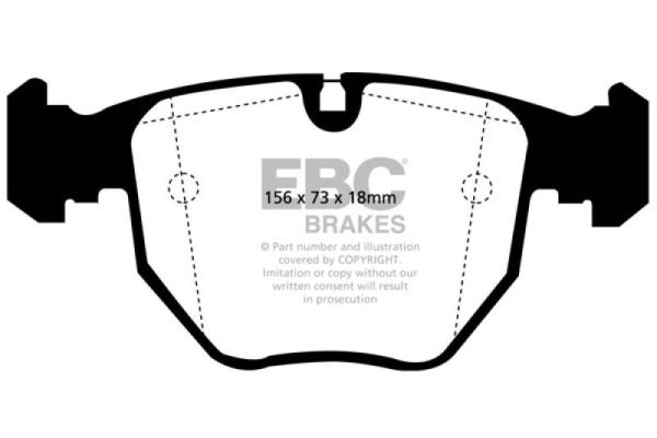 EBC 00-04 BMW M5 5.0 (E39) Redstuff Front Brake Pads Online Hot Sale