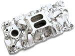 Edelbrock SBC Performer Eps Polished Manifold Fashion