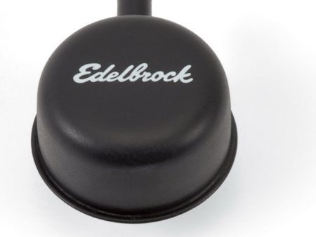 Edelbrock Round Cap w  Nipple Black Discount