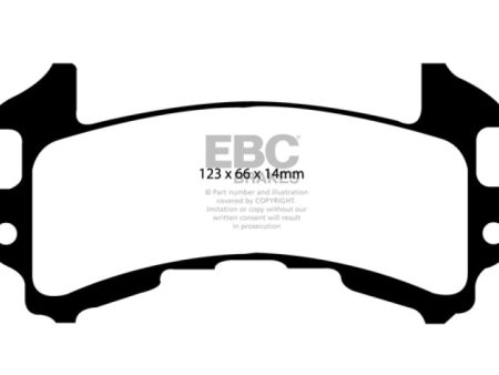 EBC 79-85 Buick Riviera (Fwd) 3.8 Turbo Yellowstuff Rear Brake Pads Online Sale