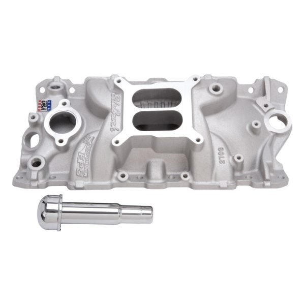 Edelbrock Intake Manifold Performer Eps w  Oil Fill Tube And Breather for Small-Block Chevy For Cheap