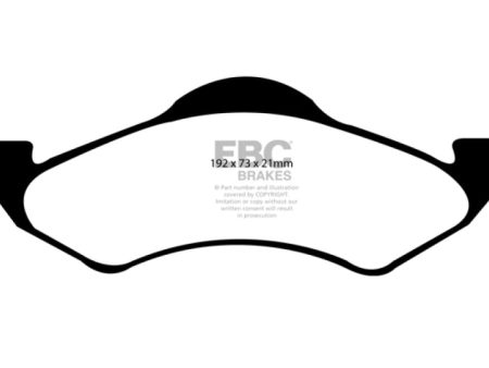 EBC 00-02 Dodge Dakota 2WD 2.5 Yellowstuff Front Brake Pads For Discount