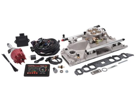 Edelbrock Pro Flo 4 EFI System Seq Port BBC Oval Port 850 Max HP 60lb hr Satin Finish Online Sale