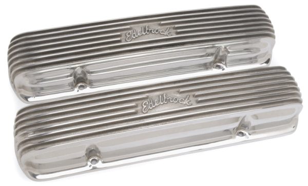 Edelbrock Valve Cover Classic Series Pontiac 1962-1979 301-455 CI V8 Polshed Online