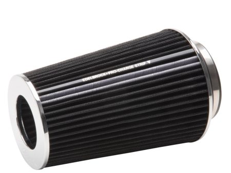 Edelbrock Air Filter Pro-Flo Series Conical 10In Tall Black Chrome Supply