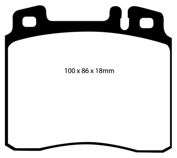 EBC 98-99 Mercedes-Benz CL500 5.0 Redstuff Front Brake Pads Cheap