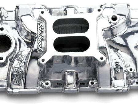 Edelbrock SBC Performer Eps Polished Manifold Fashion