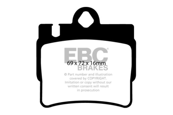 EBC 01-02 Mercedes-Benz CL55 AMG 5.5 Yellowstuff Rear Brake Pads Supply