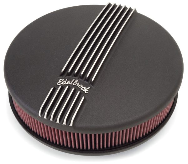 Edelbrock Air Cleaner Classic Series Round Aluminum Top Cloth Element 14In Dia X 3 9In Black Online Hot Sale