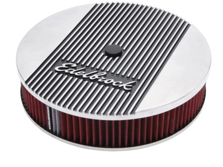 Edelbrock Air Cleaner Elite II 14In Diameter w  3In Element Polished Online Sale