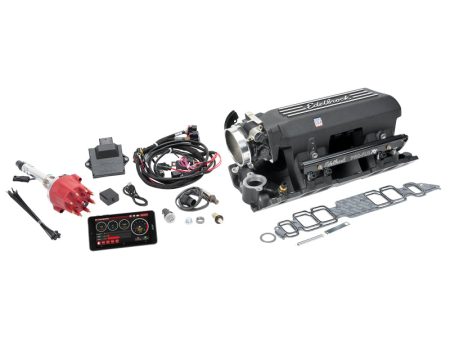 Edelbrock Pro Flo 4 XT EFI System Seq Port BBC Rect Port Std Deck 775 Max HP 60lb hr Black Finish Fashion