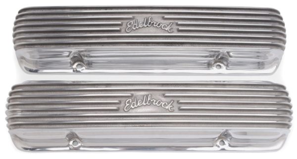 Edelbrock Valve Cover Classic Series Pontiac 1962-1979 301-455 CI V8 Polshed Online