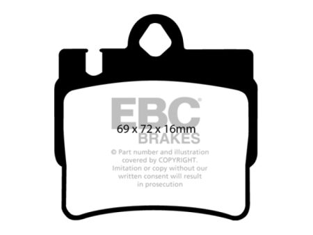 EBC 00-03 Mercedes-Benz CL500 5.0 Greenstuff Rear Brake Pads on Sale