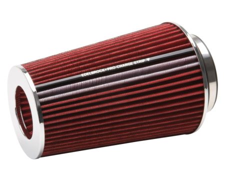 Edelbrock Air Filter Pro-Flo Series Conical 10In Tall Red Chrome Online