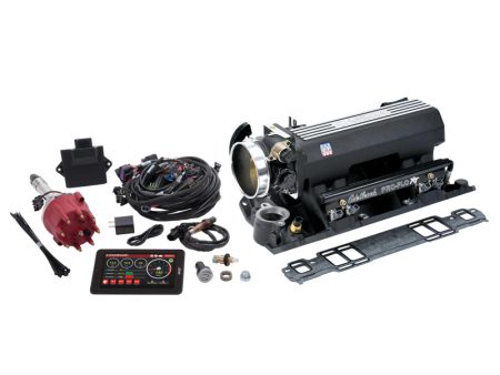 Edelbrock Pro Flo 4 XT EFI System Seq Port SBC 1986 & Earlier 550 Max HP 29lb hr Black Finish Online