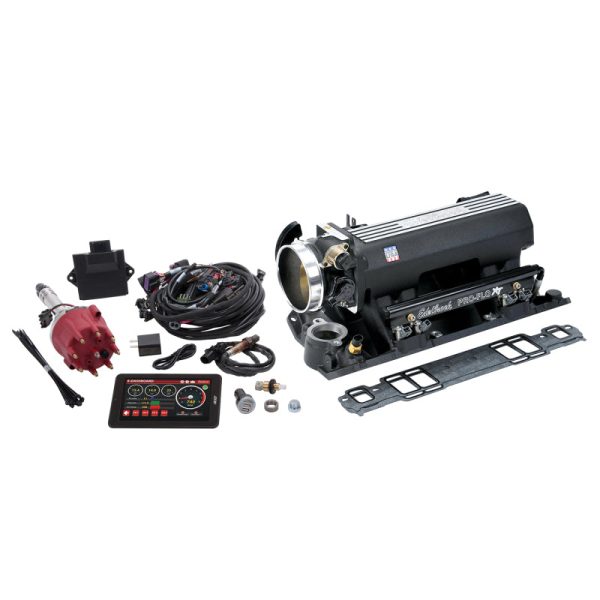 Edelbrock Pro Flo 4 XT EFI System Seq Port SBC 1986 & Earlier 550 Max HP 29lb hr Black Finish Online