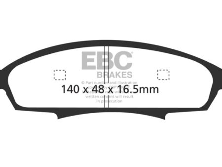 EBC 88-90 Buick Regal 2.8 Yellowstuff Front Brake Pads Hot on Sale