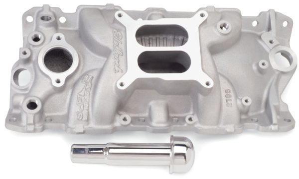 Edelbrock Intake Manifold Performer Eps w  Oil Fill Tube And Breather for Small-Block Chevy For Cheap