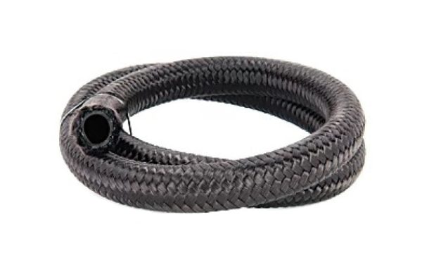 Torque Solution Nylon Braided Rubber Hose -10AN 5ft (0.56in ID) Discount