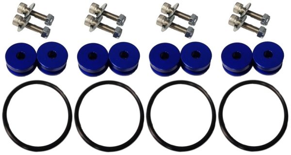 Torque Solution Billet Bumper Quick Release Kit Combo (Blue): Universal Online Hot Sale